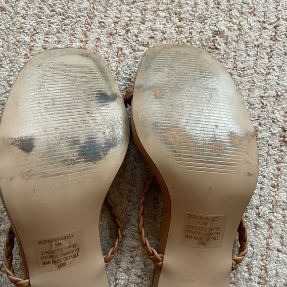 Steve Madden Women's Tan Sandals Braided - Picture 6 of 7